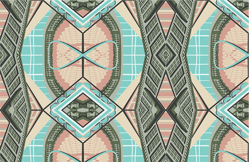 a colorful pattern created in illustrator